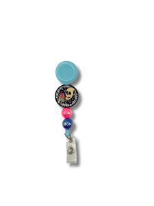 Fueled By Iced Coffee Badge Reel