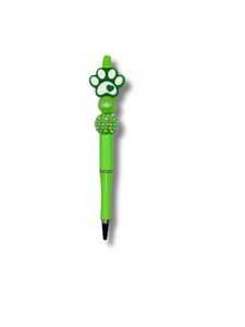 Green Paw Print Pen